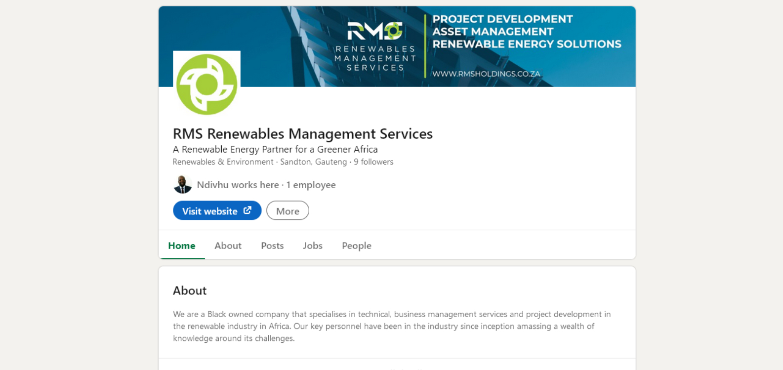Renewables Management- Linkedin