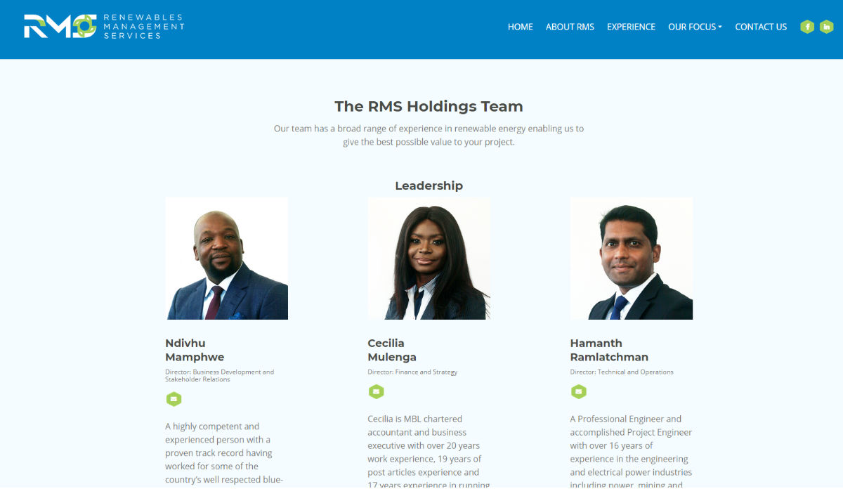 Renewables Management- Website