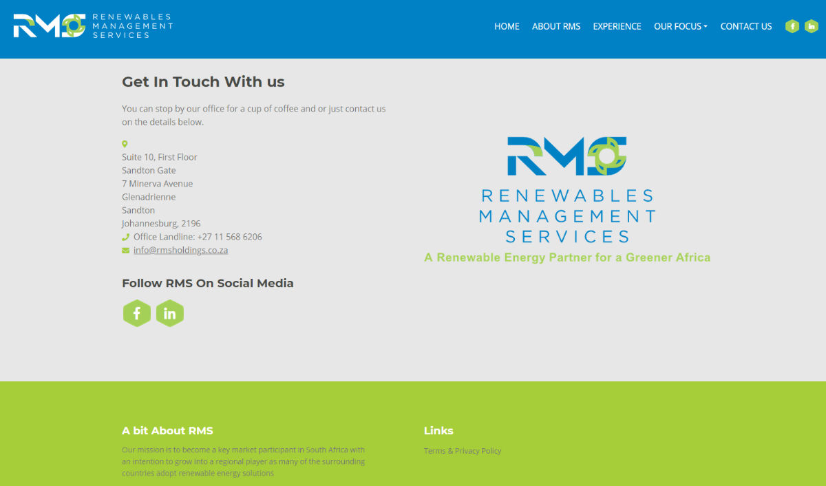 Renewables Management- Website